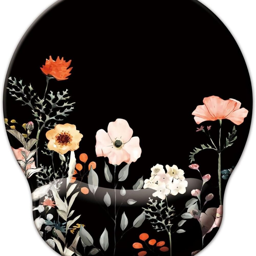Mouse Pad with Wrist Support, Ergonomic Mouse Pad with Memory Foam Wrist Rest Cu